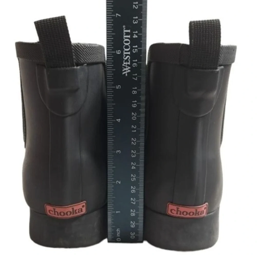 Chooka Women's Waterproof Black Ankle‎ Boots Faux Fur Size 8